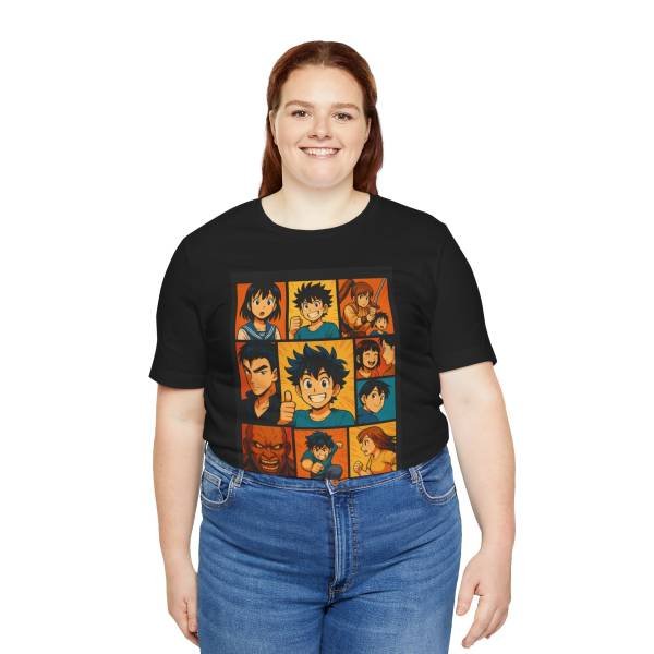 Manga-Style Collage Tee Black woman