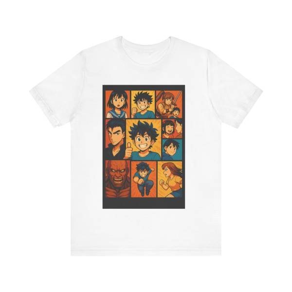 Manga-Style Collage Tee Front