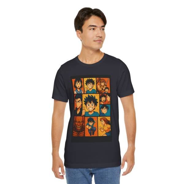 Manga-Style Collage Tee Person 8 Front