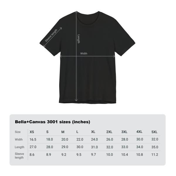 Manga-Style Collage Tee black Size Charts