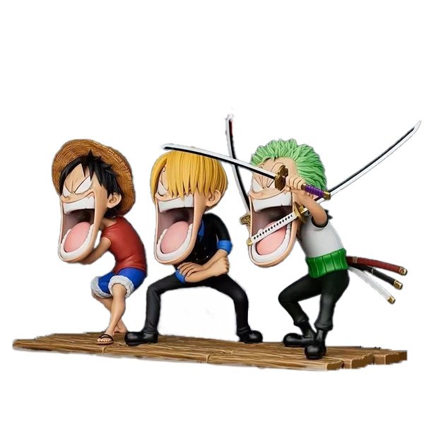 One Piece Hungry Trio Figure Set