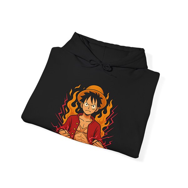 Black Folded Hoodie