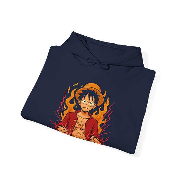 Navy Folded Hoodie