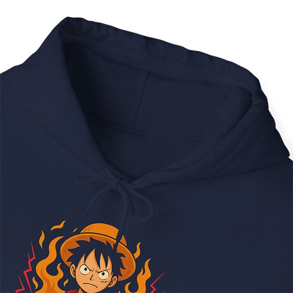 Navy Front Collar Closeup