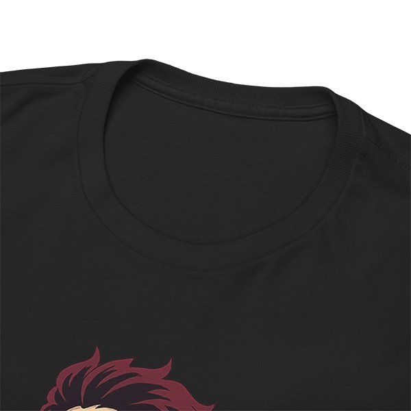 Black Front Collar Closeup
